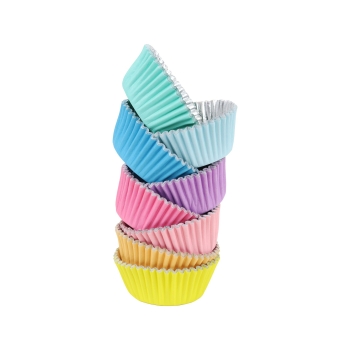 Cupcake Baking Cases - Pastel Colours / 100